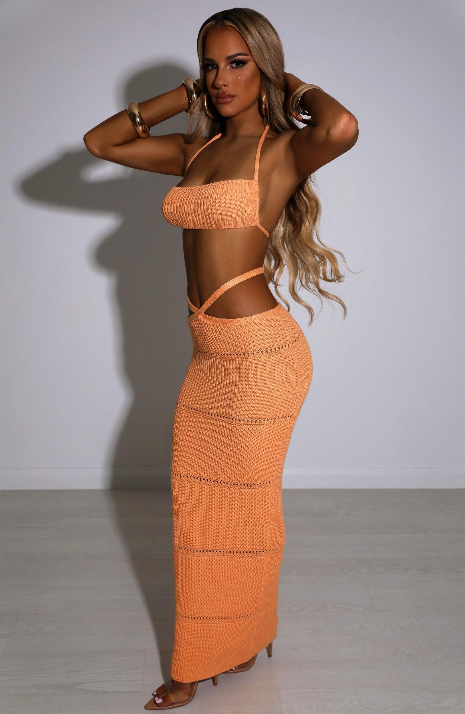 Aubery Maxi Skirt - Orange Product Image