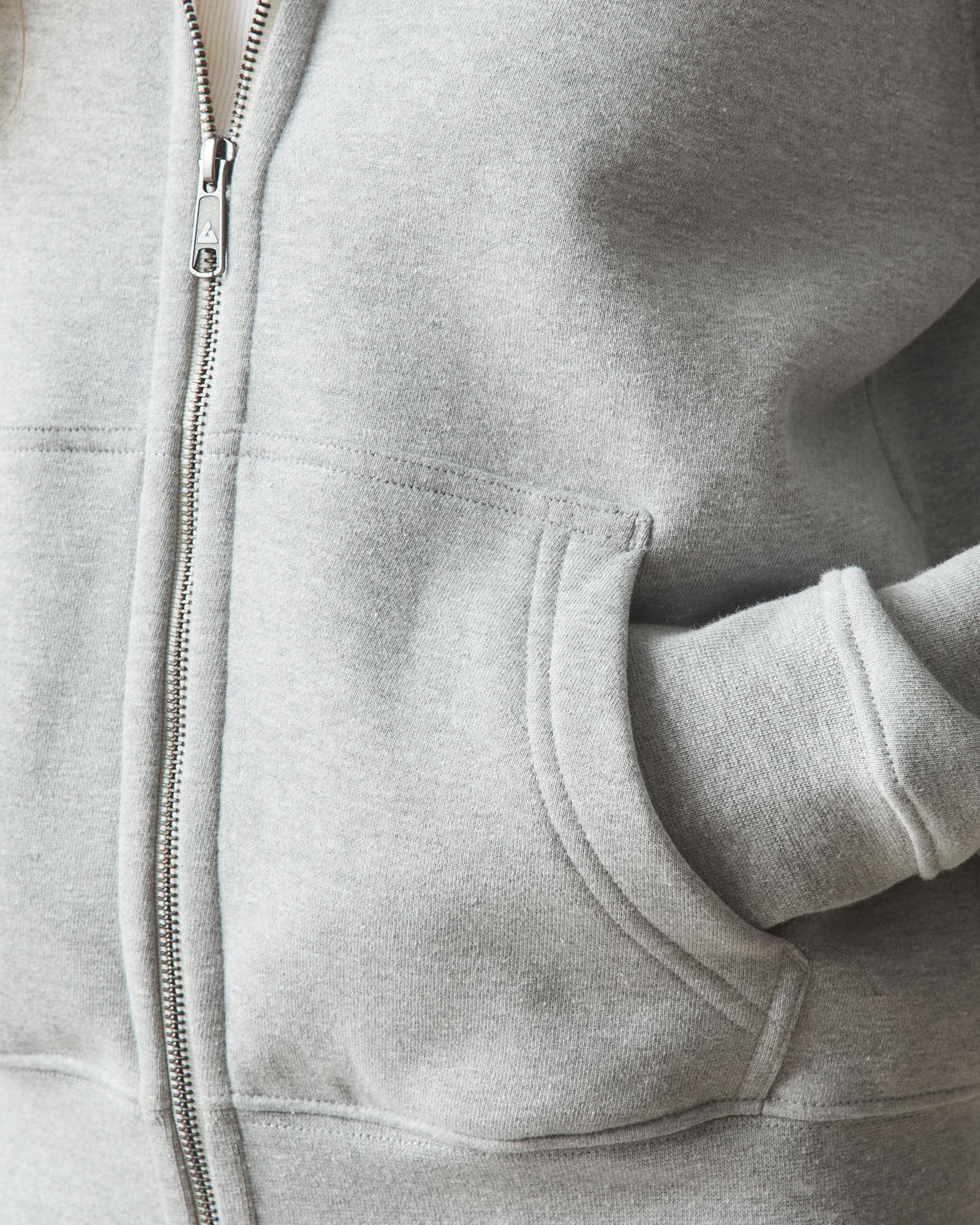 Women's Midweight Full Zip - Athletic Heather Product Image