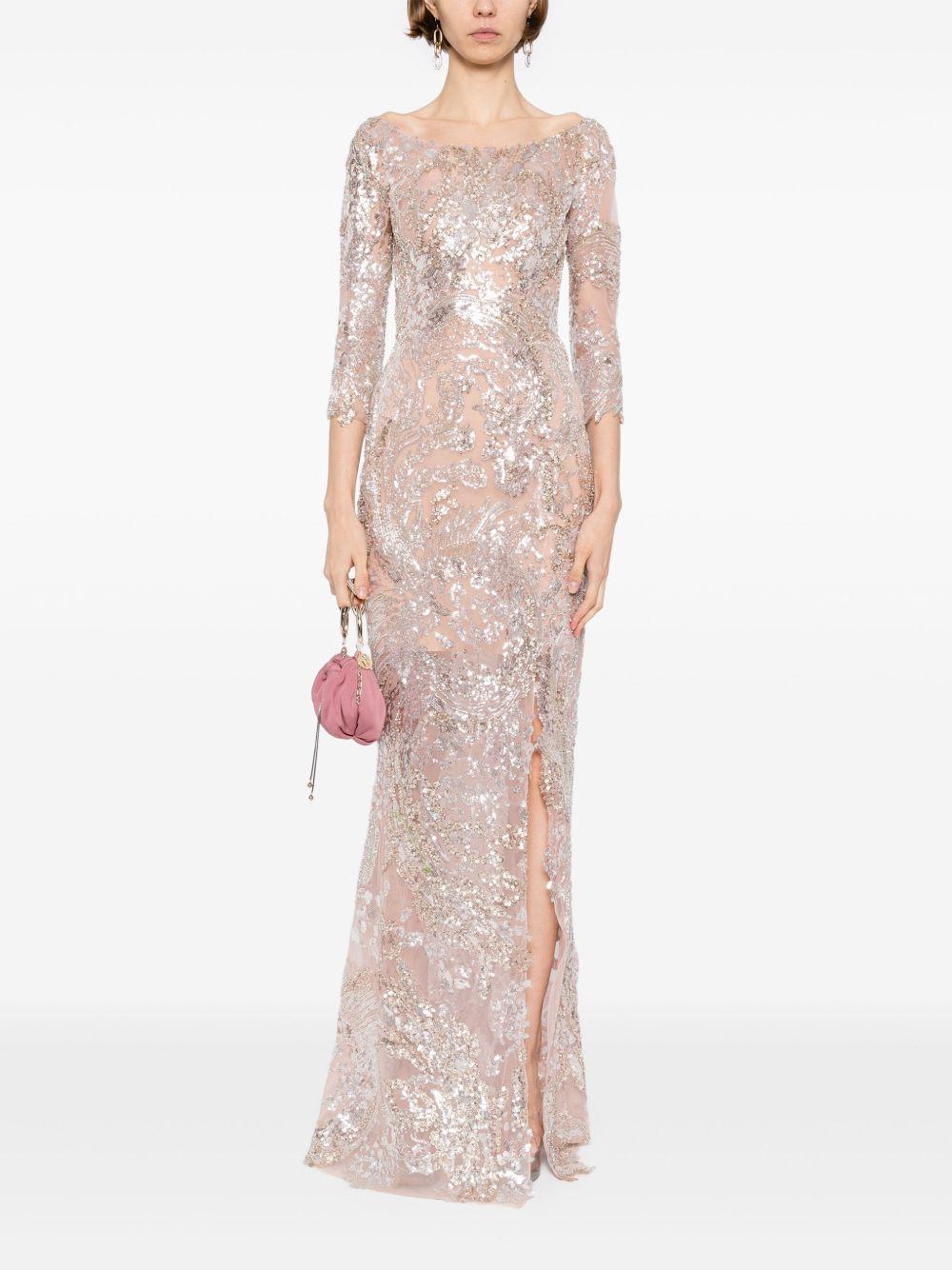 embroidered maxi dress Product Image