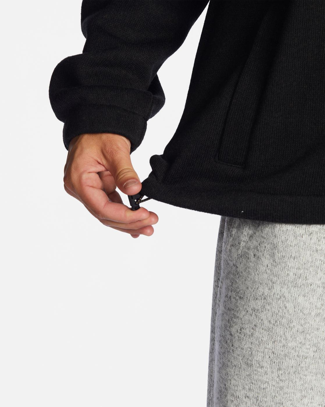A/Div Boundary Hooded Half-Zip Pullover - Black Heather Male Product Image