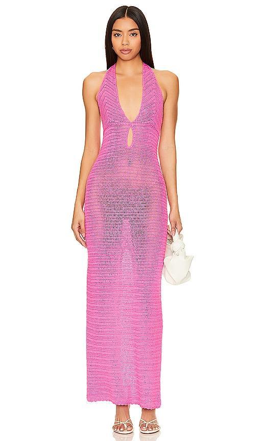 Lisse Halter Maxi Dress MORE TO COME Product Image