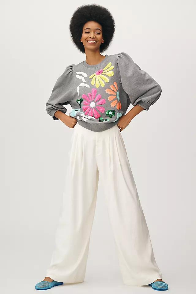 Essentiel Antwerp Hun Sequin Flower Sweatshirt Product Image