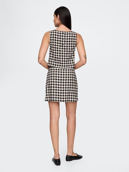 Linen-Blend Mini Skort Product Image