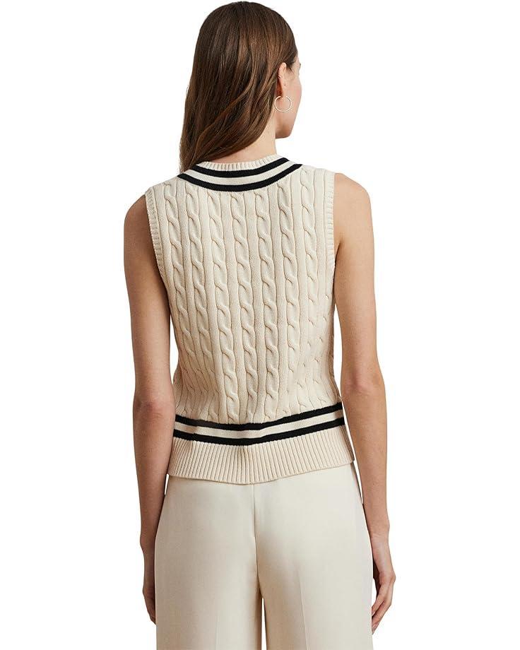Two-Tone Cotton-Blend Cardigan Product Image