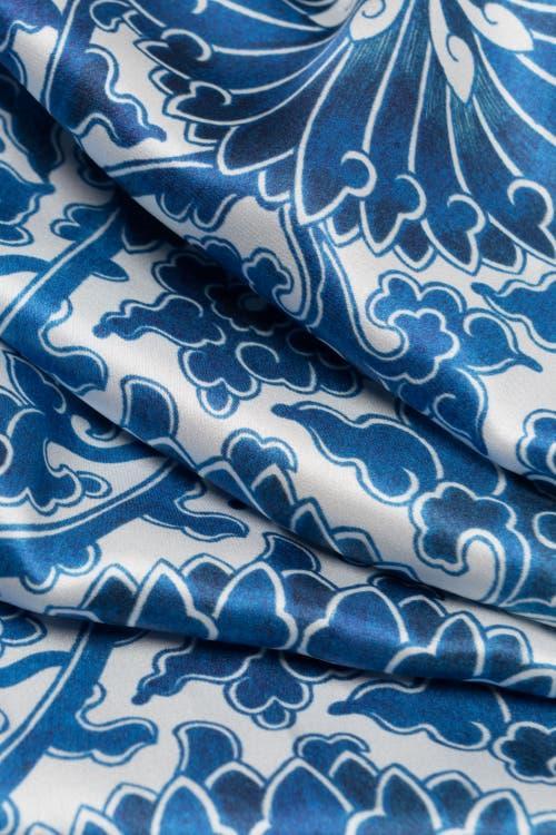 Elizabetta Esmeralda - Silk Scarf/Shawl for Women in Midnight Blue And Gold at Nordstrom Product Image