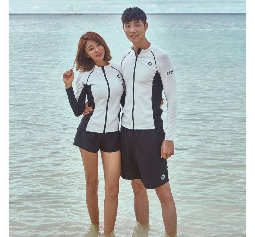Couple Matching Rash Guard / Swim Top / Shorts / Pants / Set Product Image