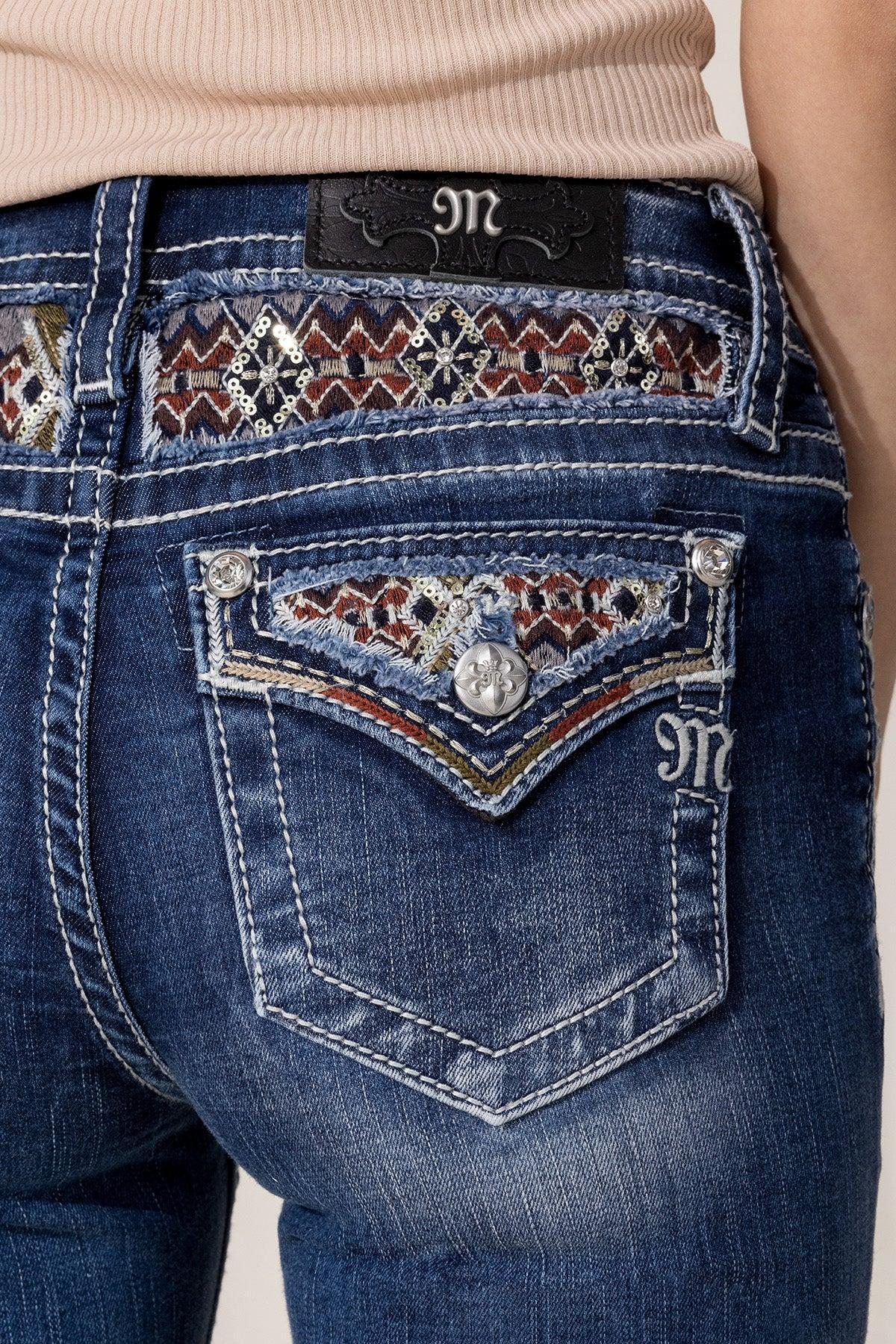 Retro Insert Bootcut Jeans Product Image