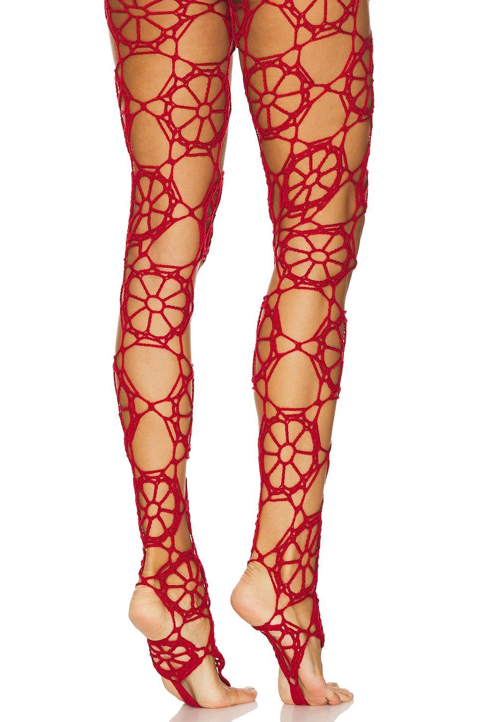 Floral Crochet Leggings nastyamasha Product Image