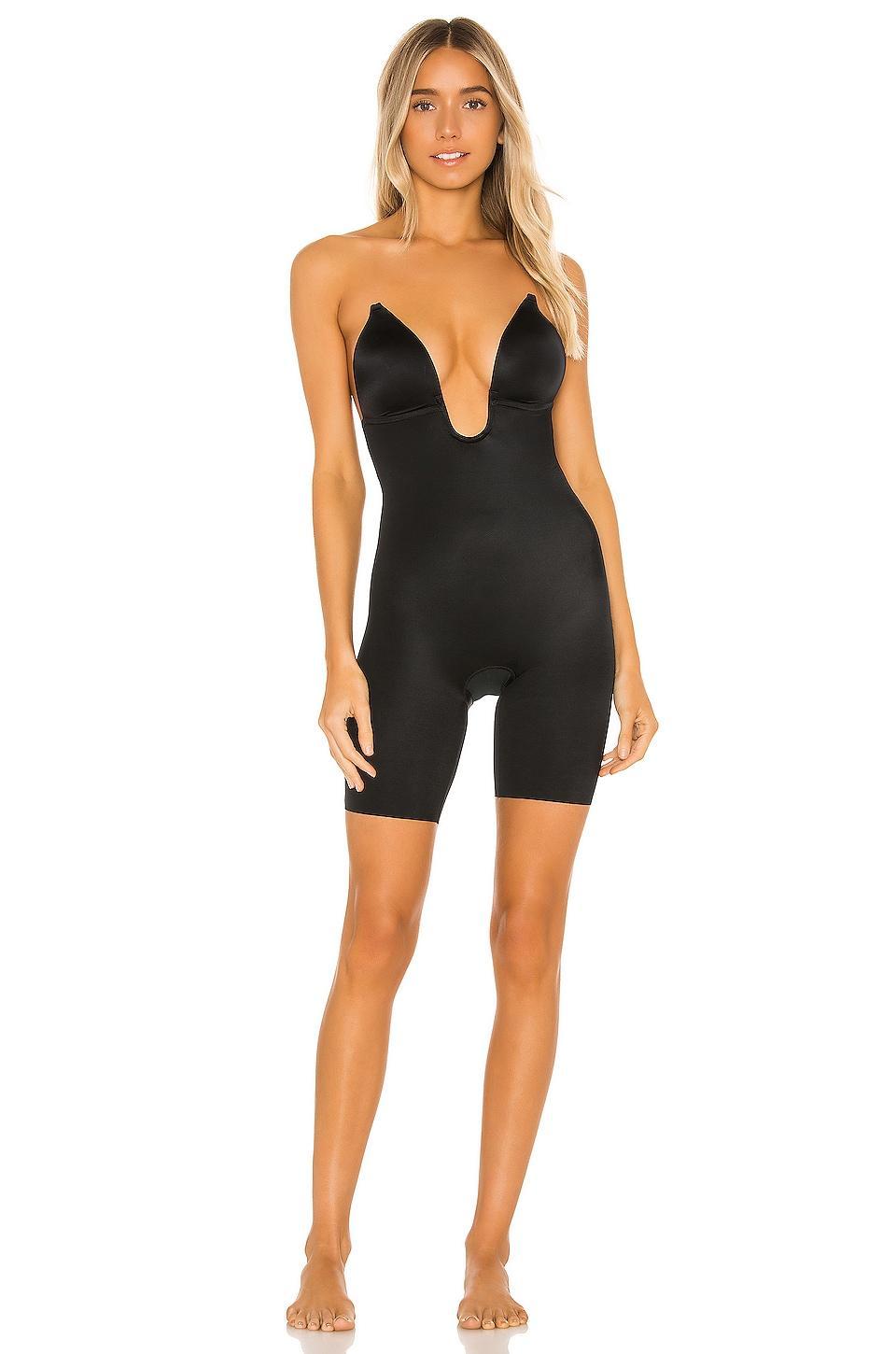 SPANXshape™ Suit Your Fancy Plunge Low-Back Mid-Thigh Bodysuit SPANX Product Image