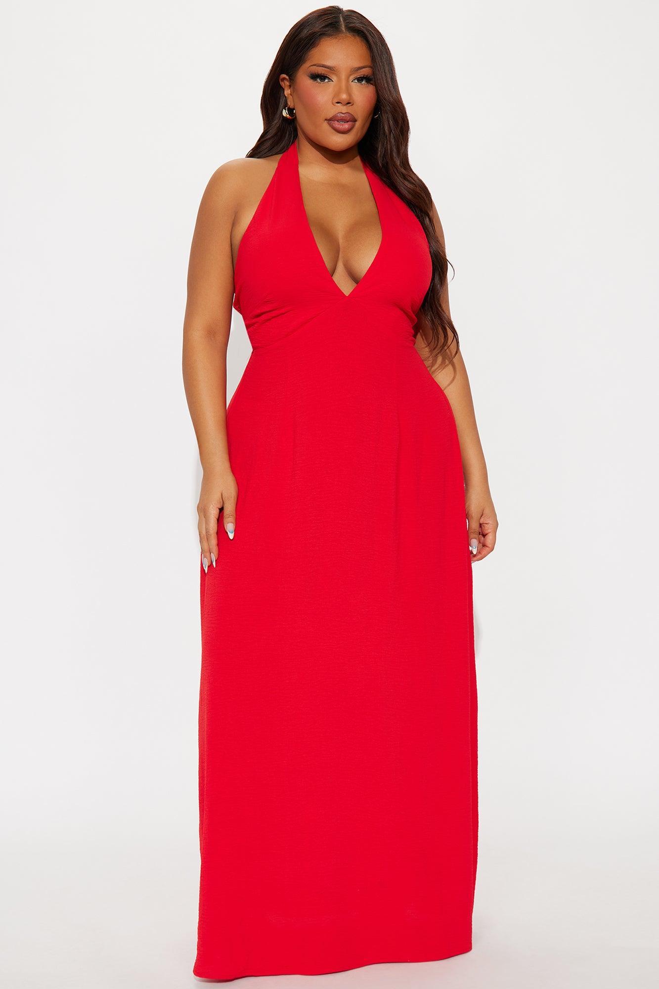 Kimberly Airflow Maxi Dress - Red Product Image