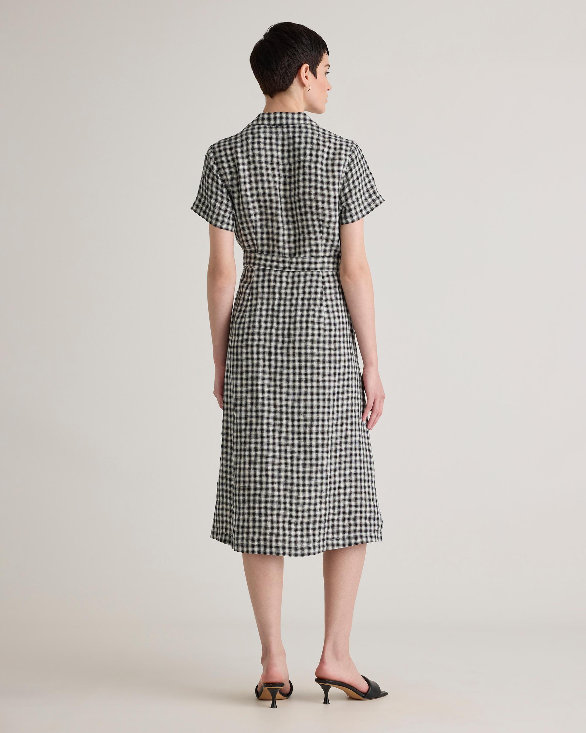 Quince | Women's 100% European Linen Button Front Dress Size XS Product Image