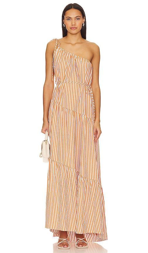 Hele One Shoulder Tiered Maxi Dress Shona Joy Product Image