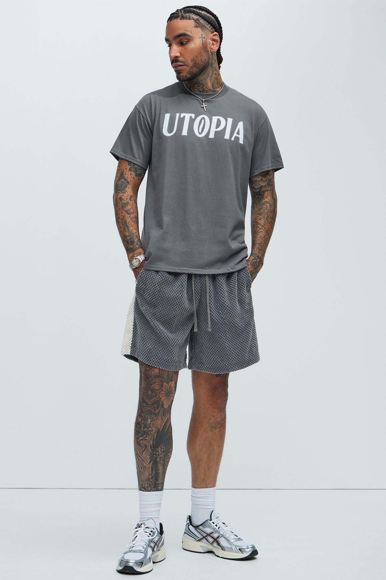 Utopia Now Short Sleeve Tee - Charcoal Product Image
