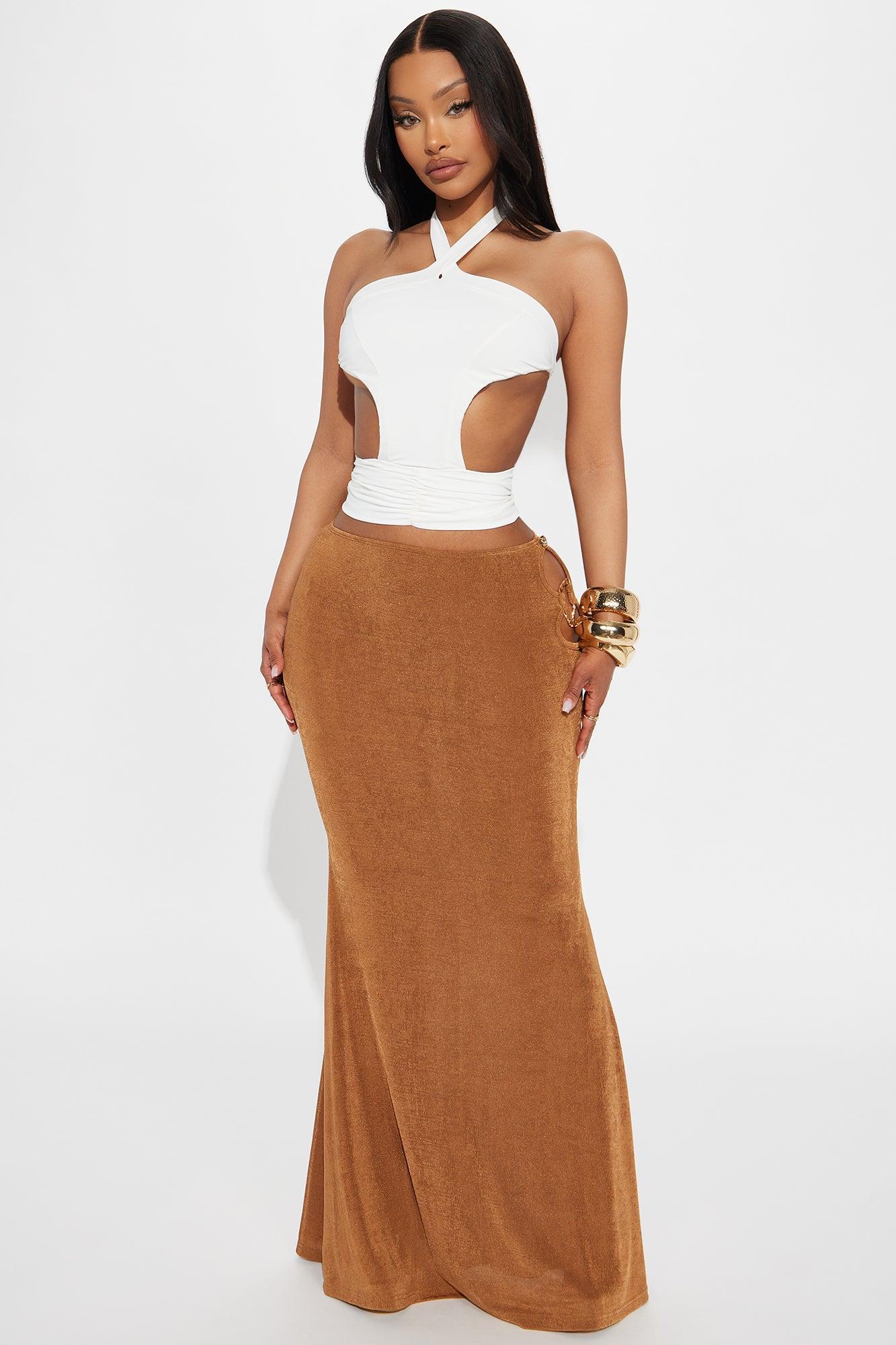 Dance With Me Halter Top - White Product Image