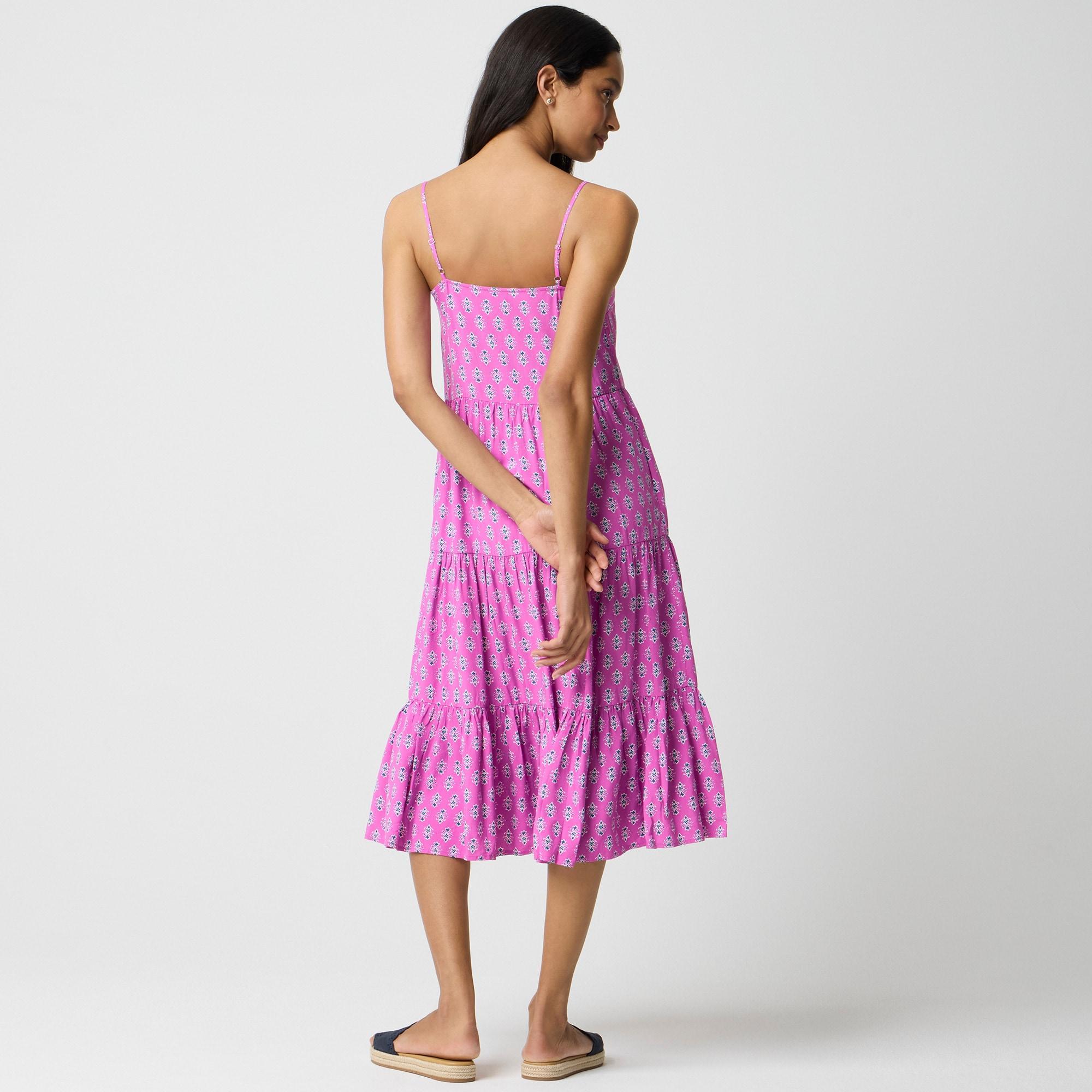 Strappy tiered midi dress Product Image