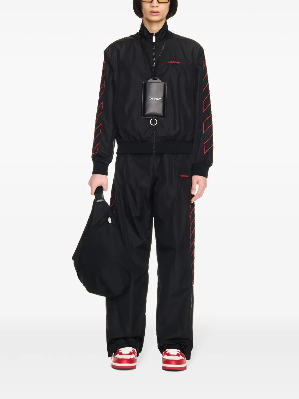 logo-embroidered bomber jacket Product Image