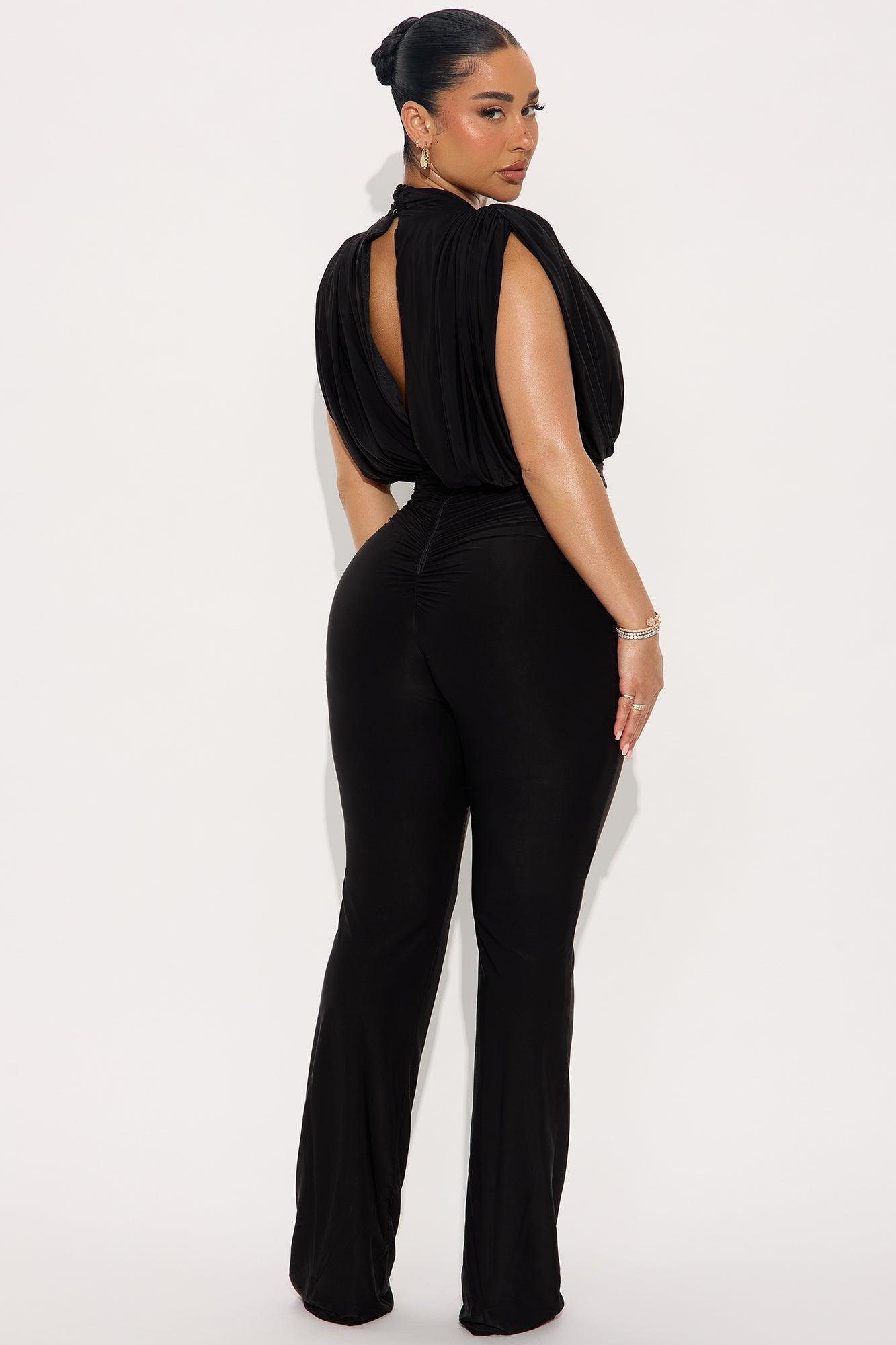 Sleek Seduction Jumpsuit - Black Product Image