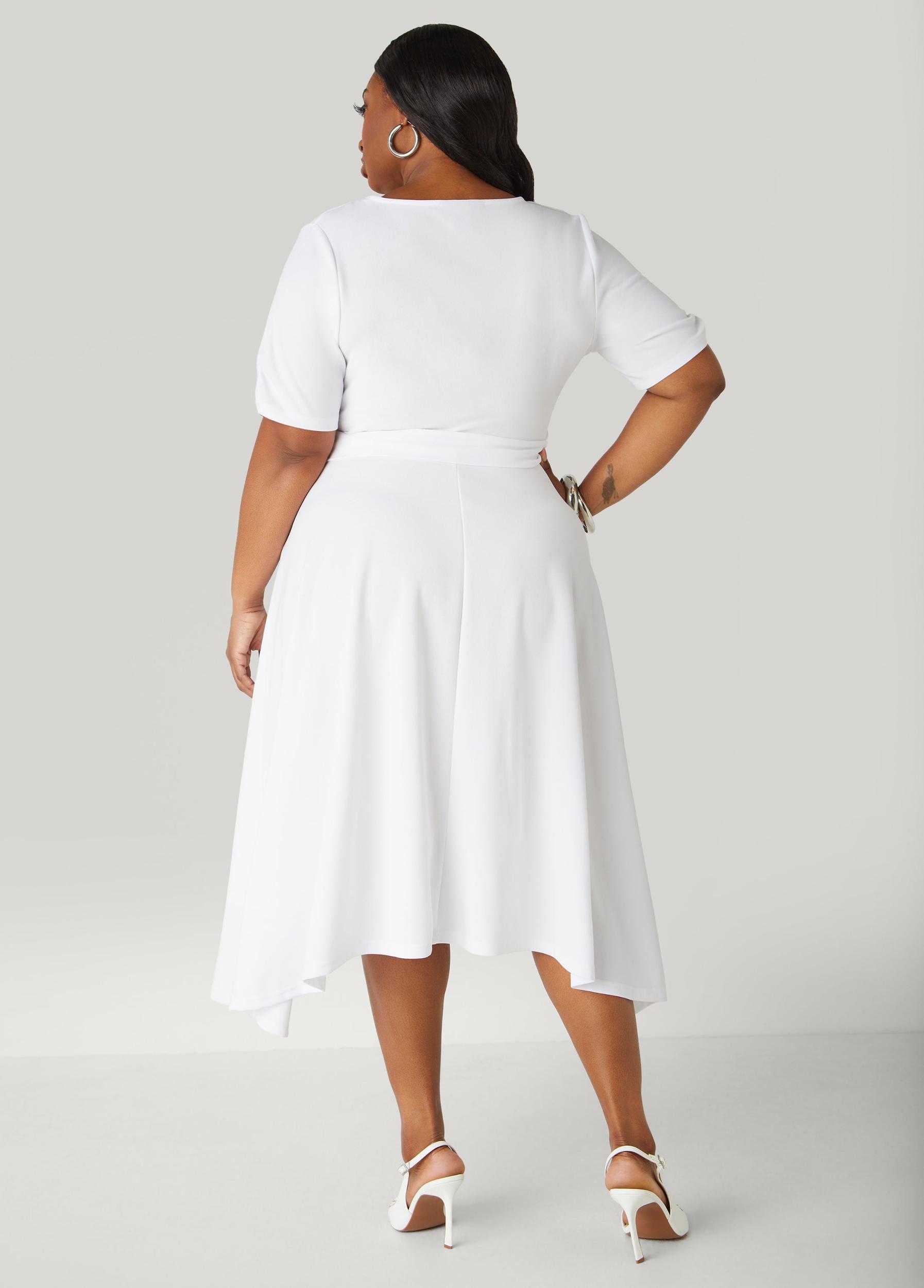 Faux Wrap Hi Low Dress Product Image