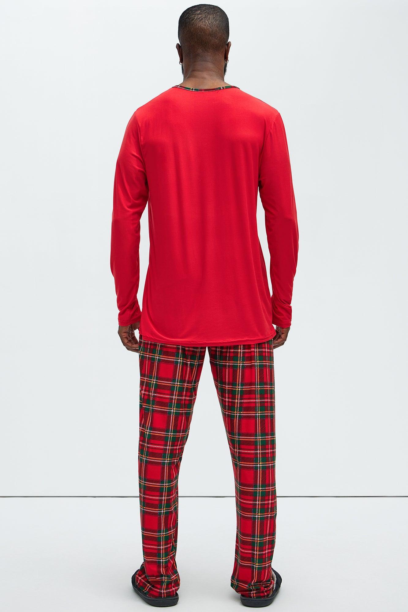 I Like Her Pa Rum Pum Holiday PJ Set - Red/combo Product Image