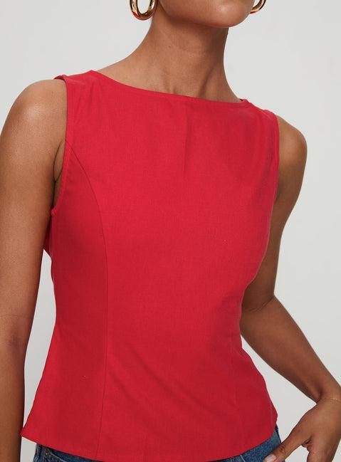 Lilitina Top Red Product Image