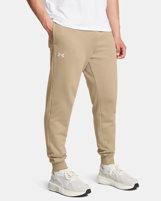 Big & Tall Under Armour Rival Fleece Joggers, Mens Castlerock Grey Product Image