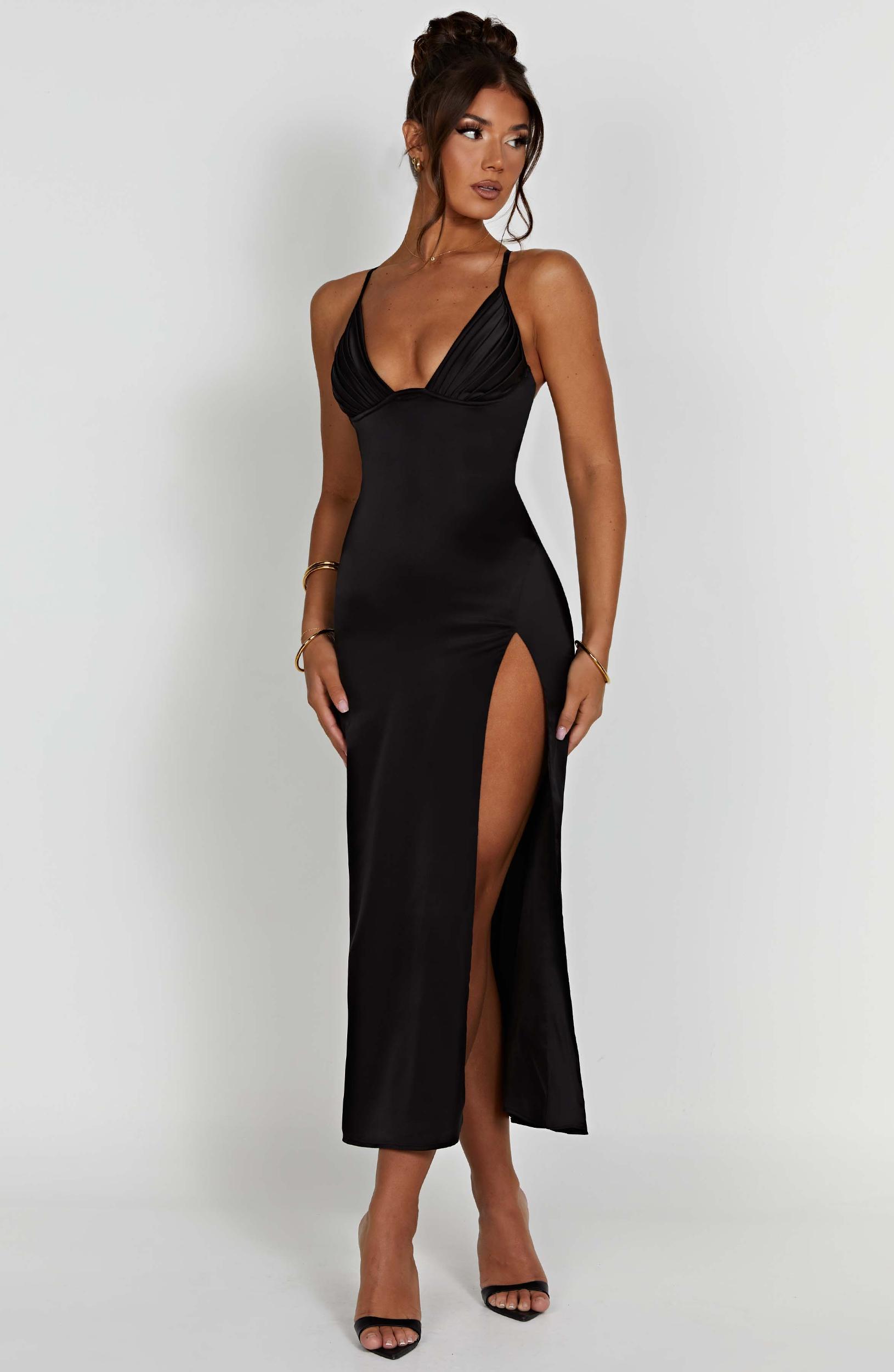 Cece Midi Dress - Black Product Image