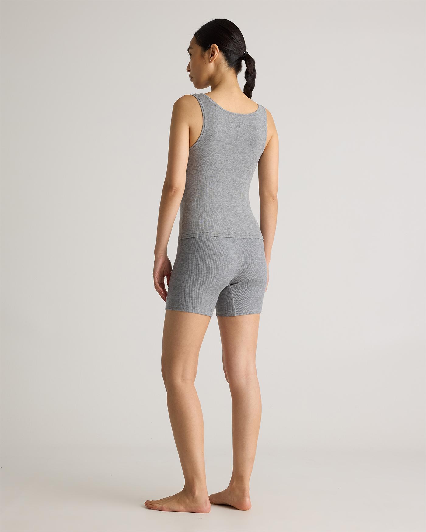 Quince | Women's Tencel Rib Cropped Knit Lounge Tank Top Product Image