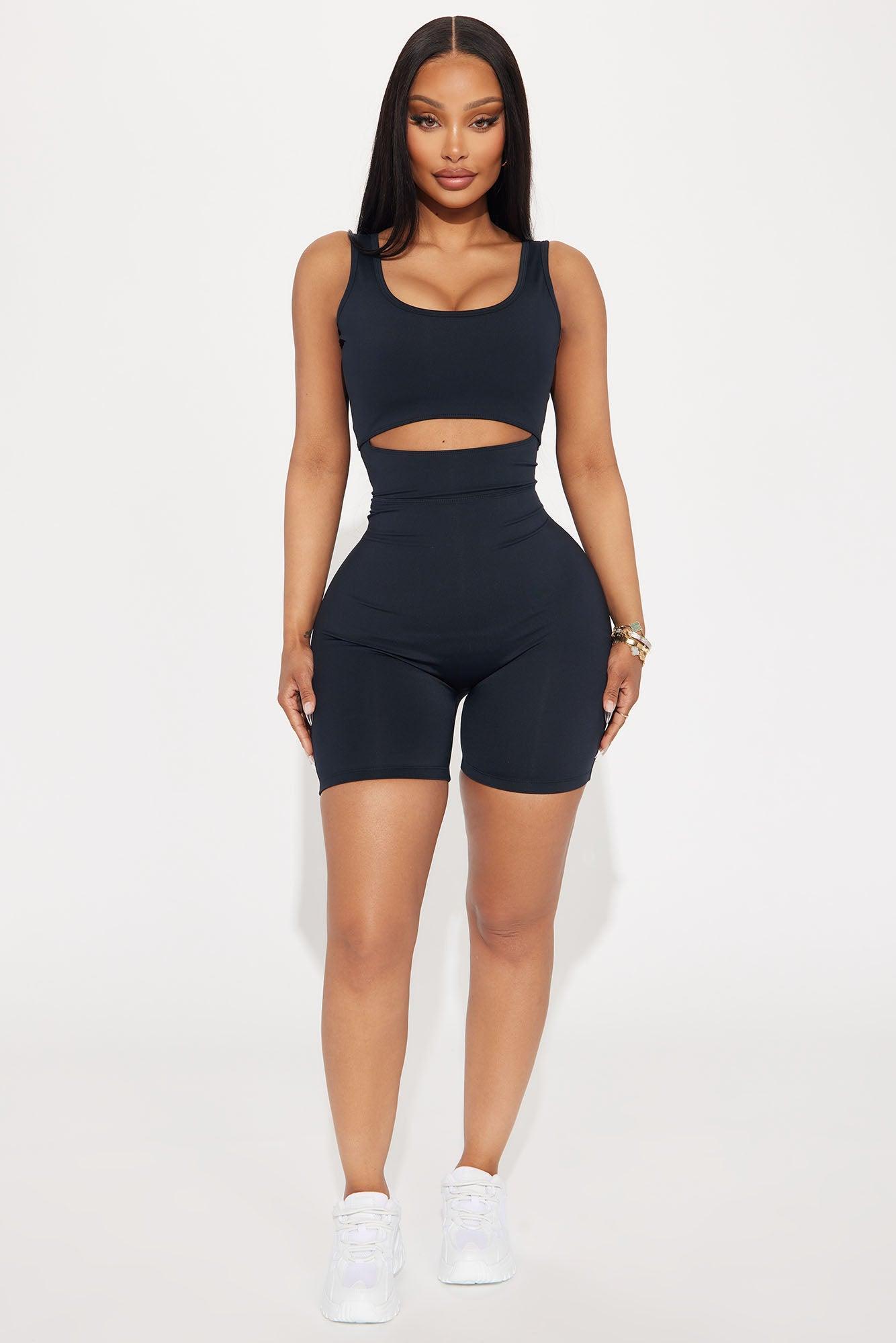 Fast Cycle Active Romper - Black Product Image