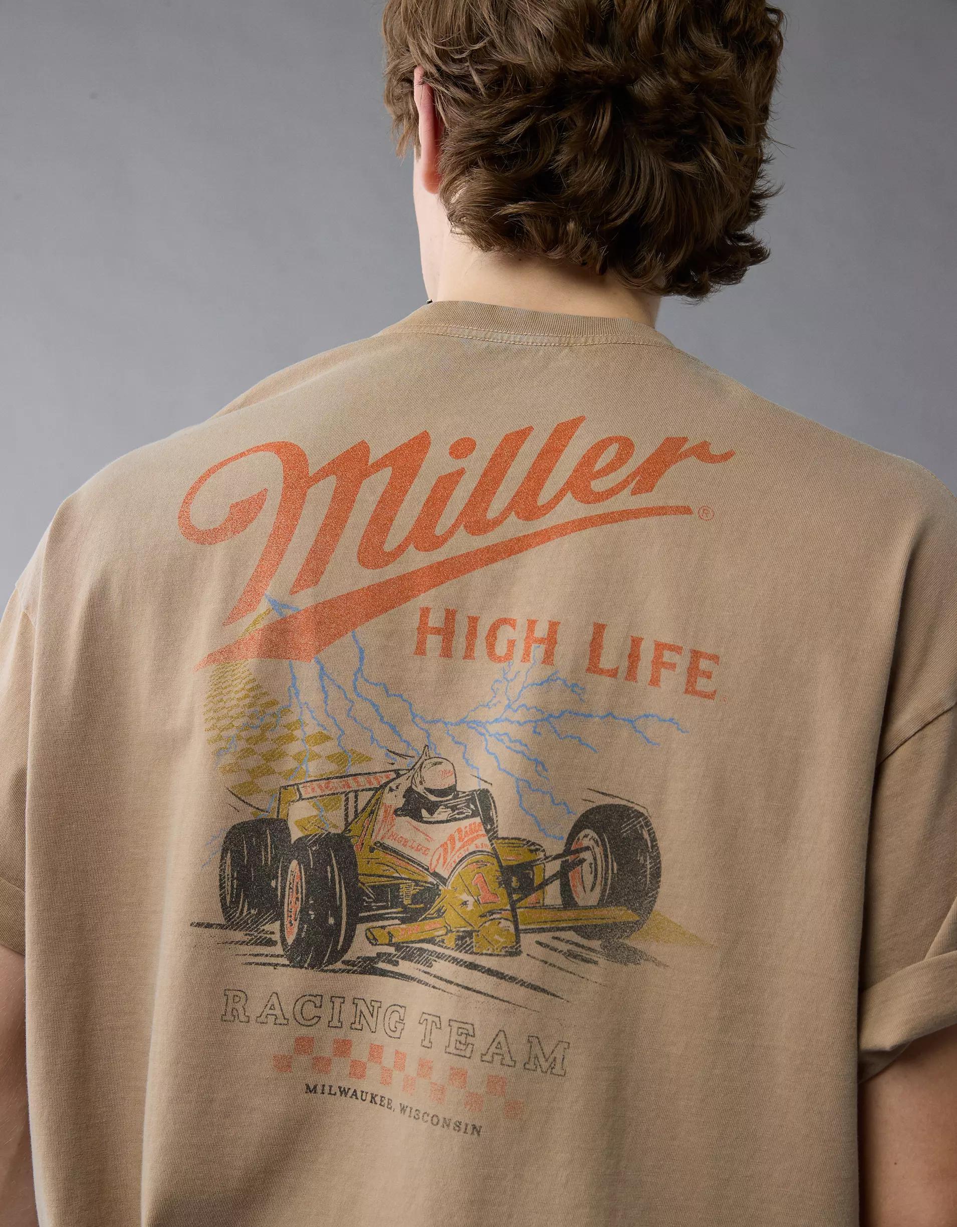 AE Boxy Miller High Life Graphic T-Shirt Product Image