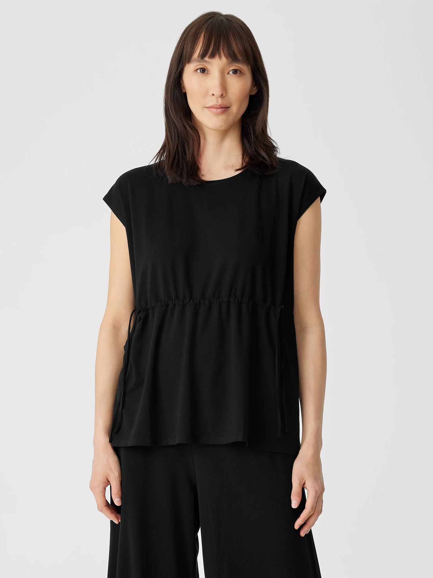 Fine Jersey Jewel Neck Top Product Image