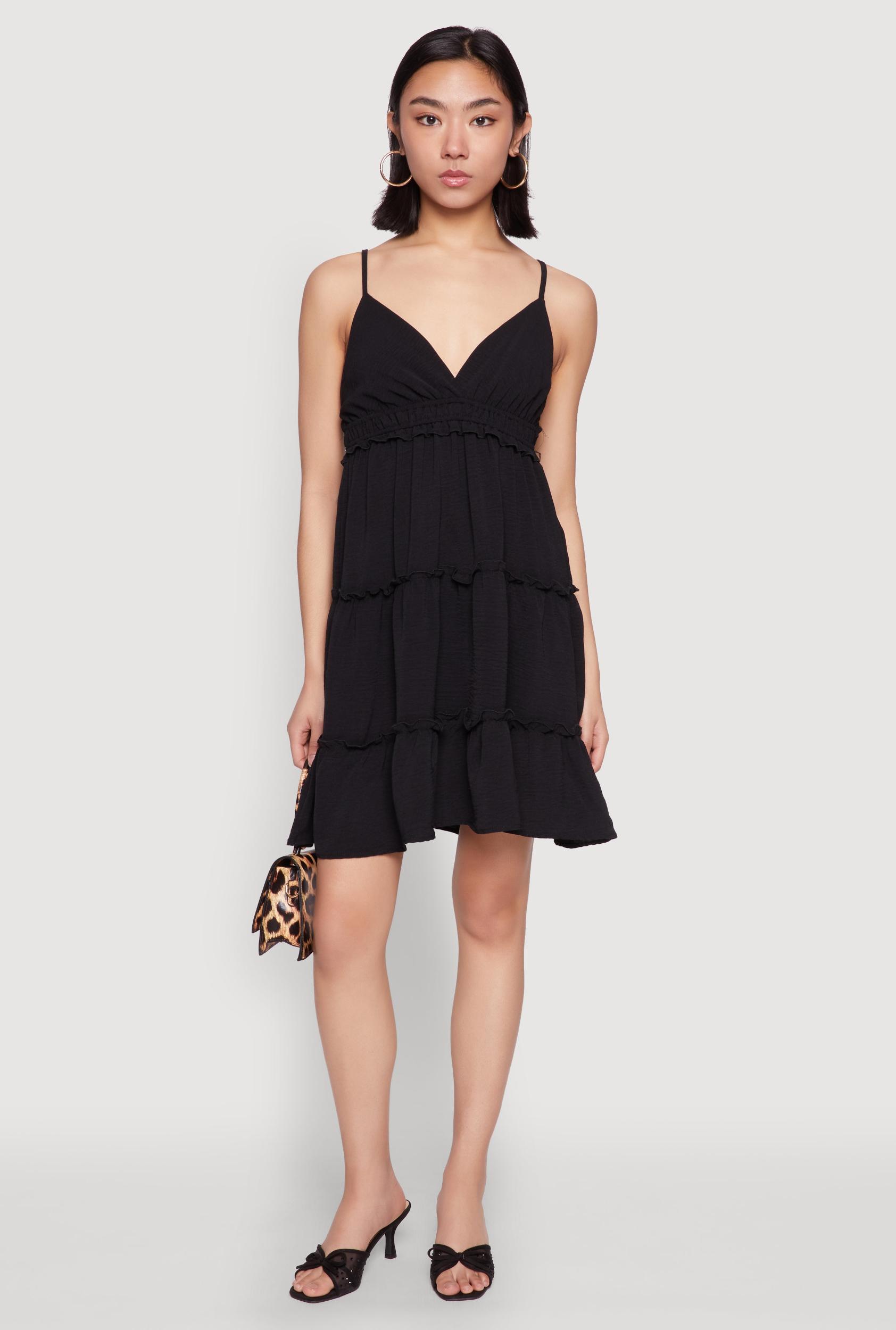 Womens Crepe Knit Tiered Midi Dress Product Image