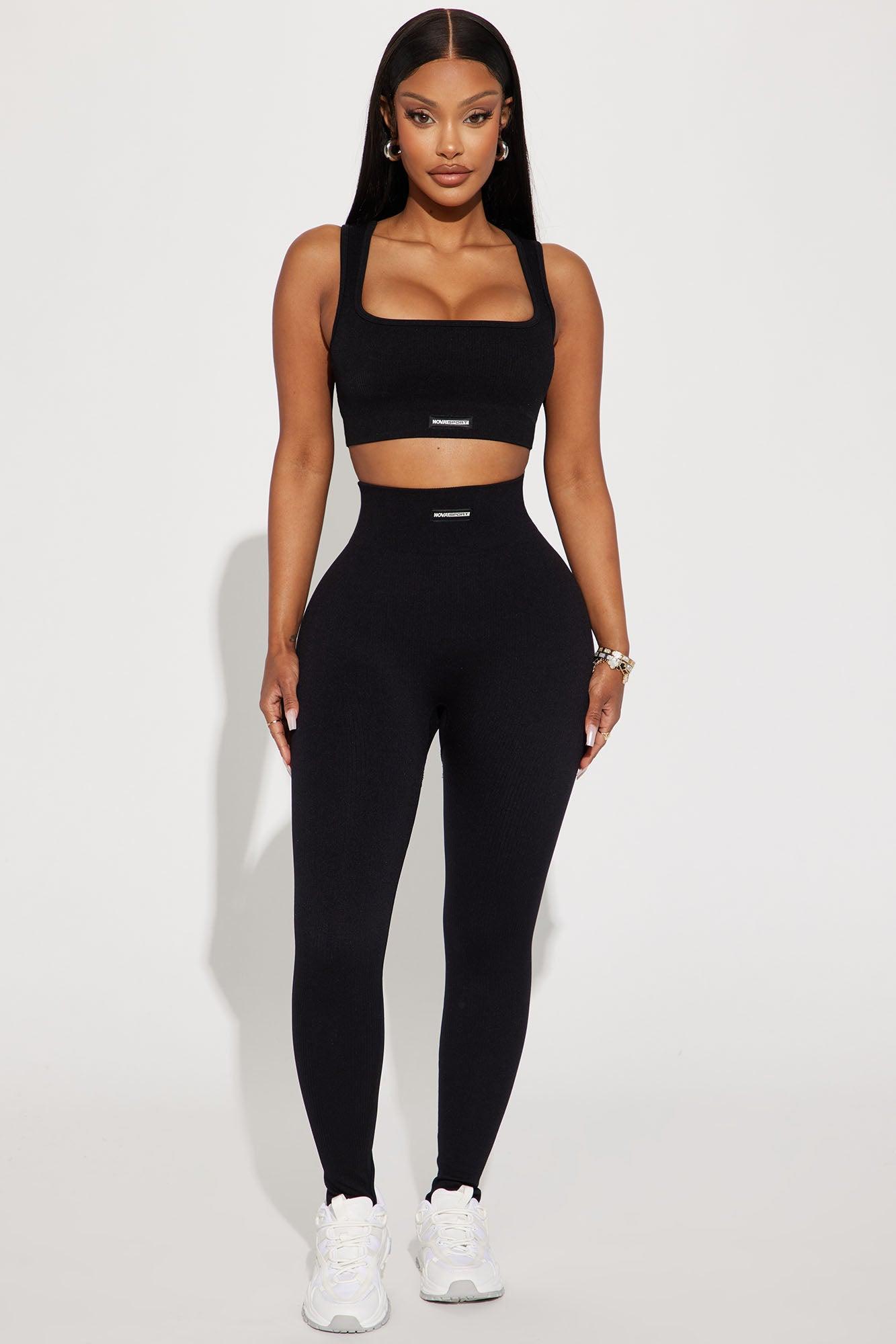 Effortless Triton Ribbed Seamless Stirrup - Black Product Image