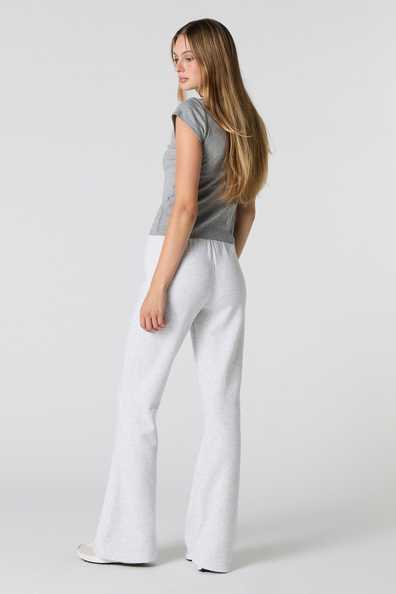 Fleece Drawstring Flare Sweatpant Female Product Image