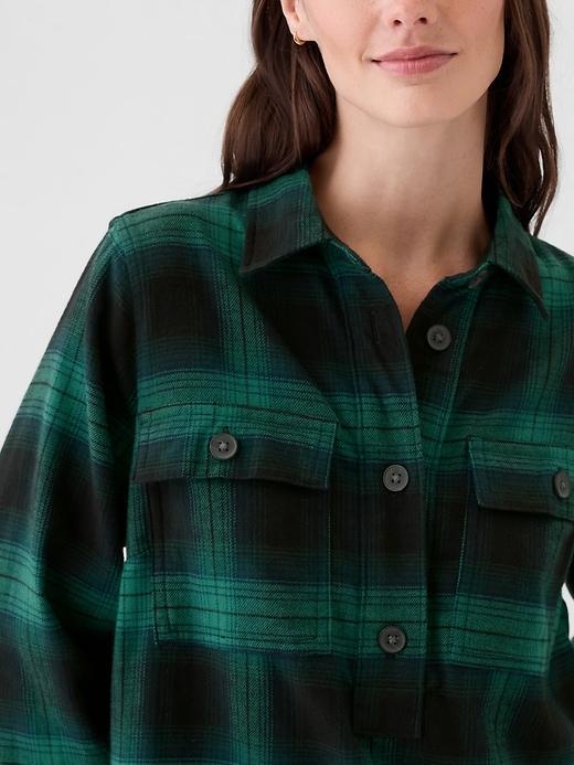 Flannel Utility Mini Shirtdress Product Image