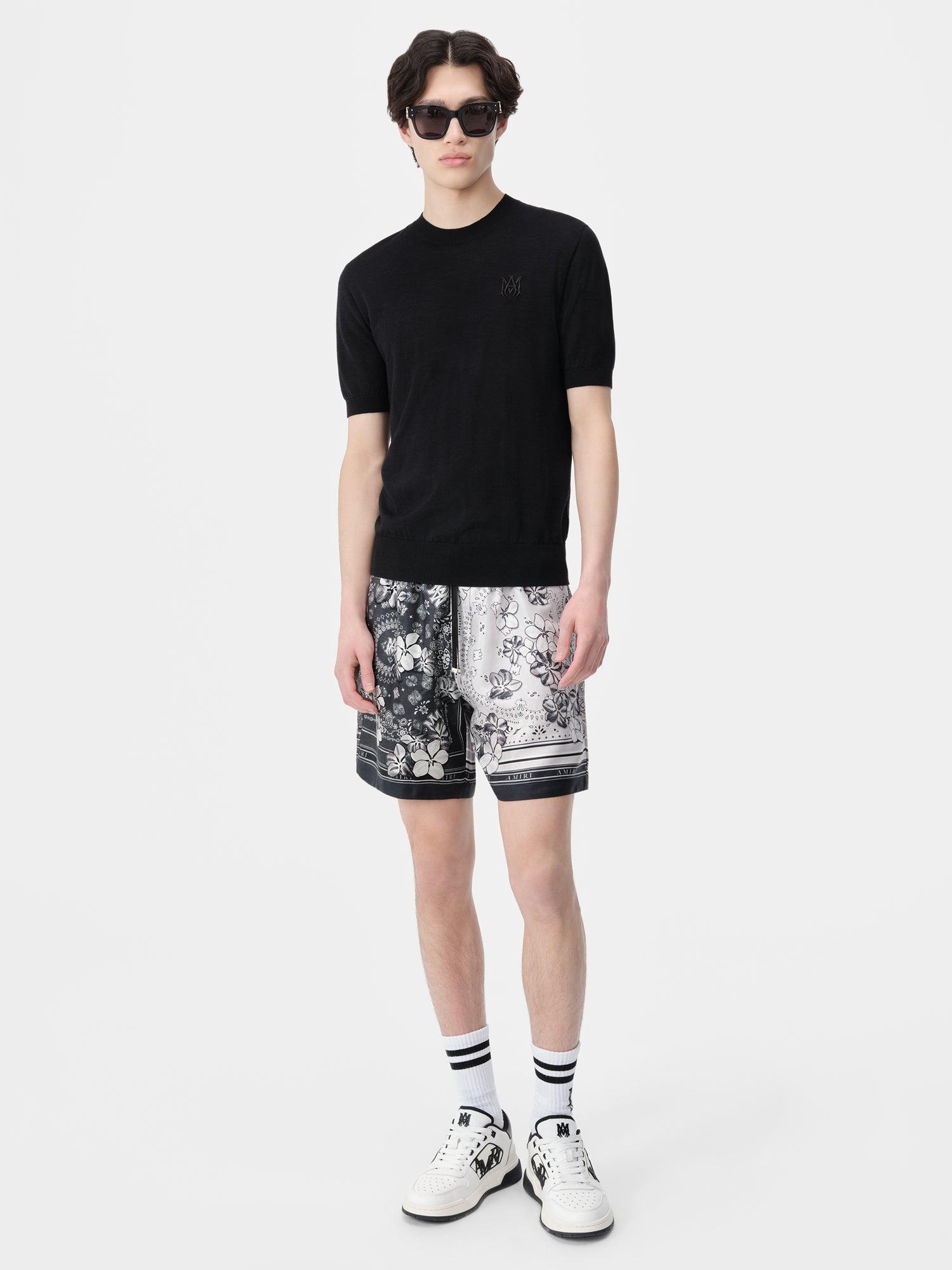 BANDANA FLORAL SHORT - Black Male Product Image