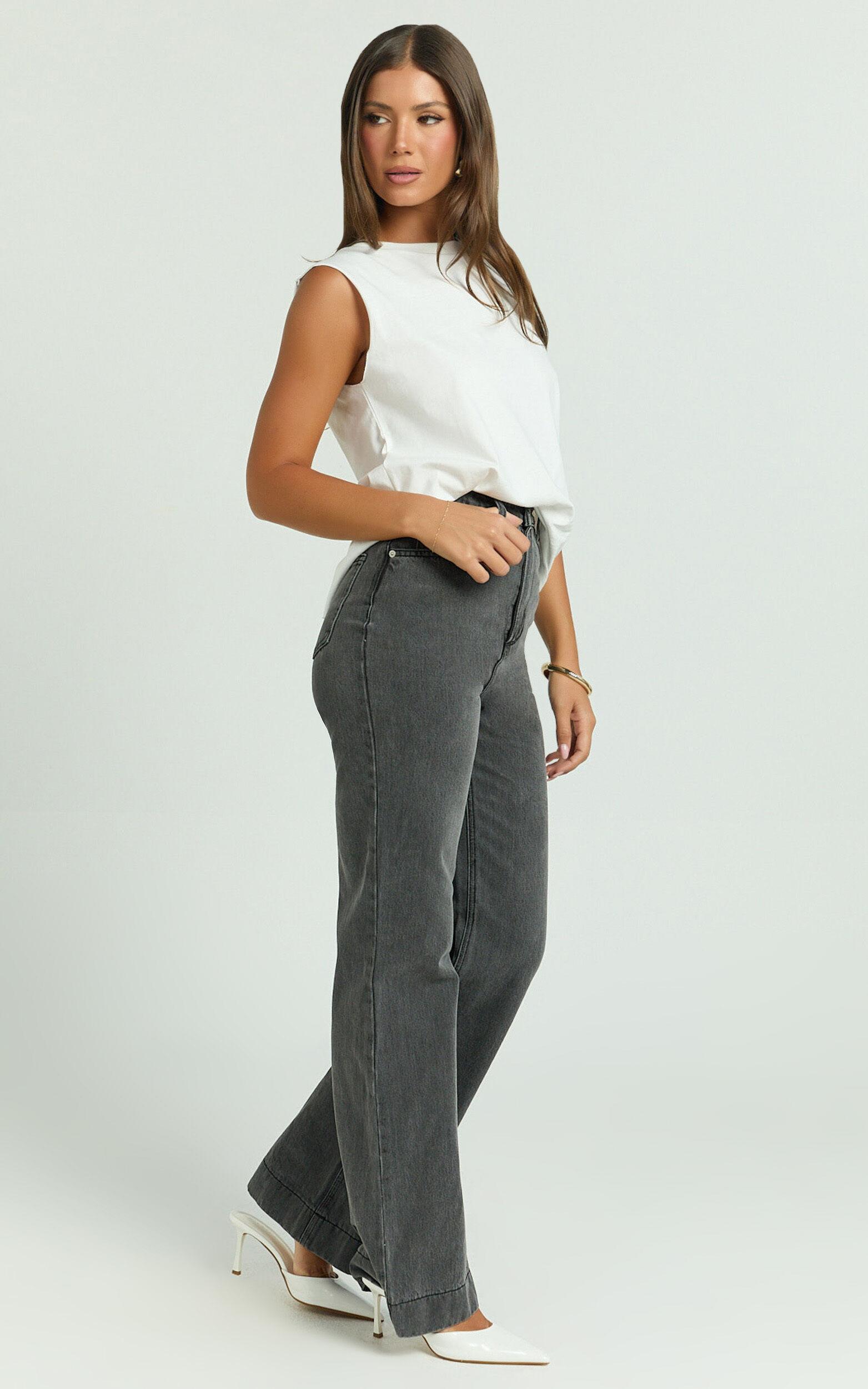 Gia Tee - High Neck Tshirt in White Product Image