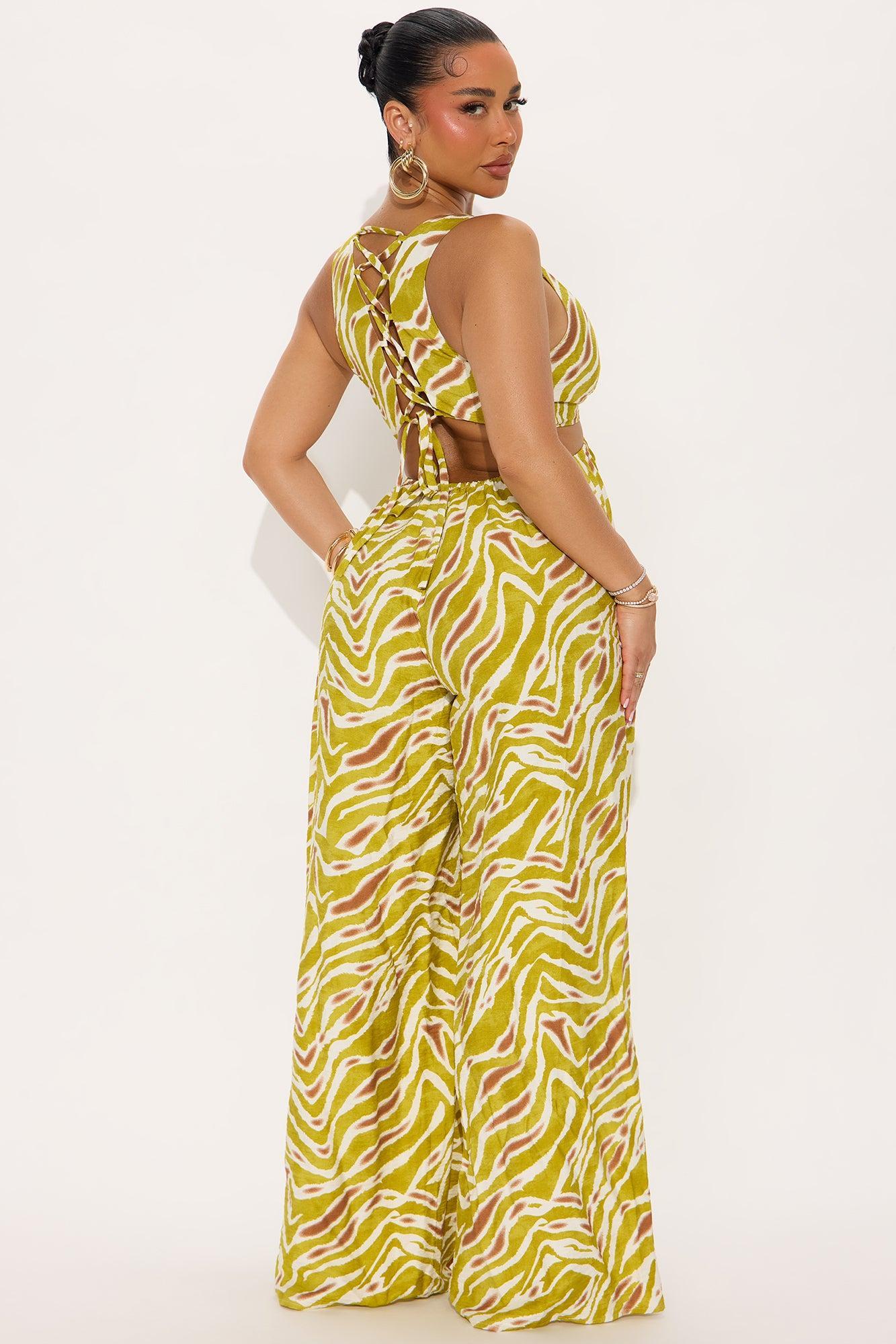 Kallia Cut Out Jumpsuit - White/combo Product Image