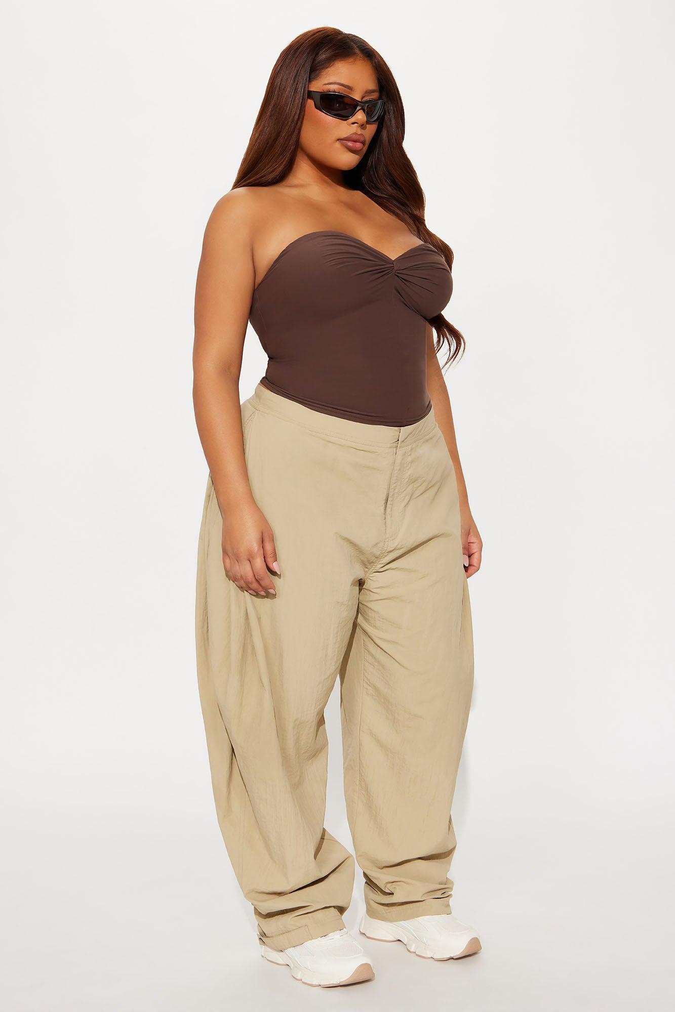 Second Skin Twist Tube Top - Chocolate Product Image
