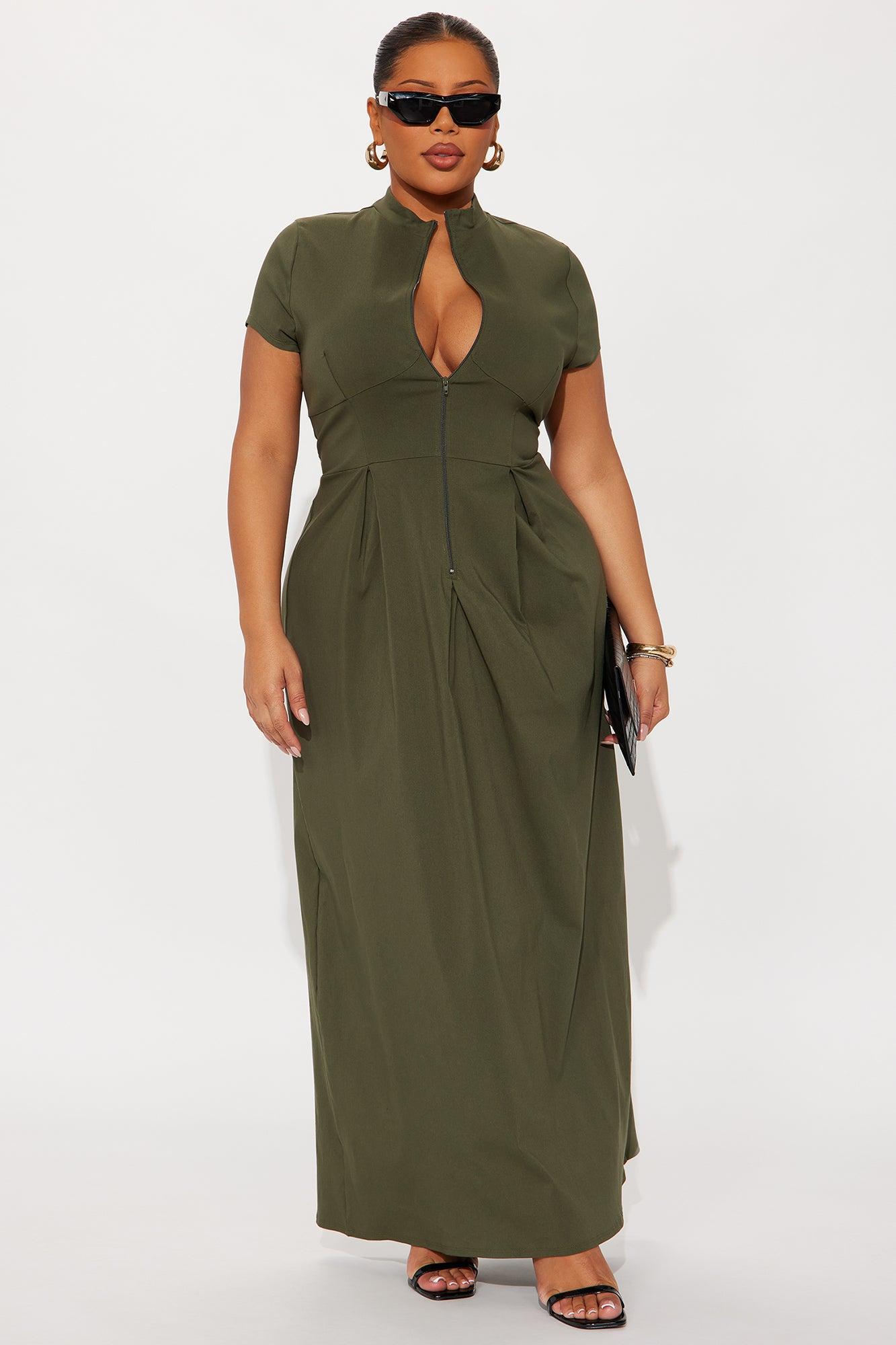 Too Busy To Care Maxi Dress - Olive Product Image