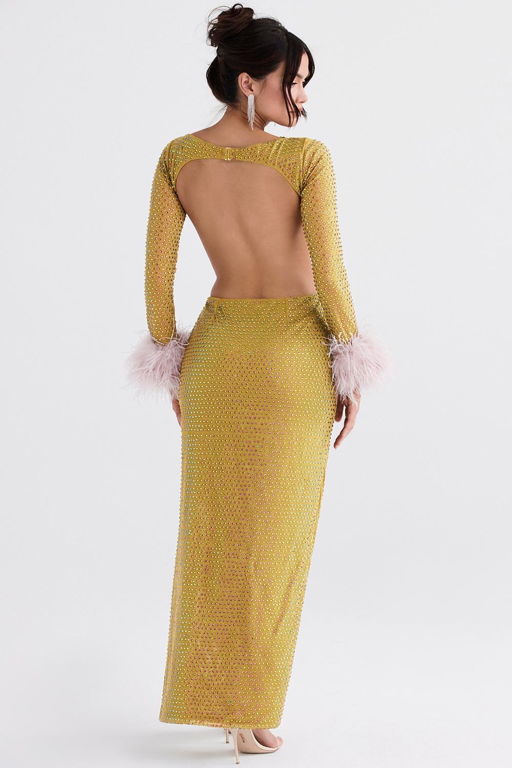 Estella Soft Pink Crystallised Dress Product Image