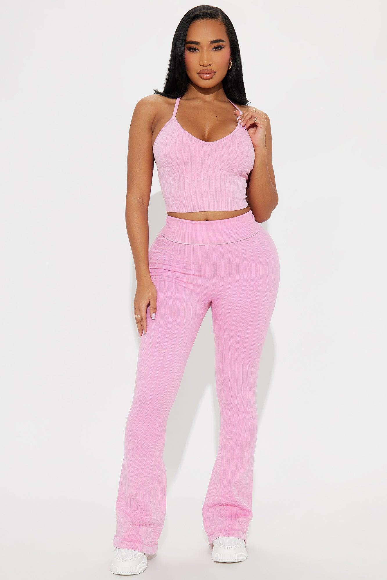 Zen Zest Washed Yoga Pant - Bubblegum Pink Product Image