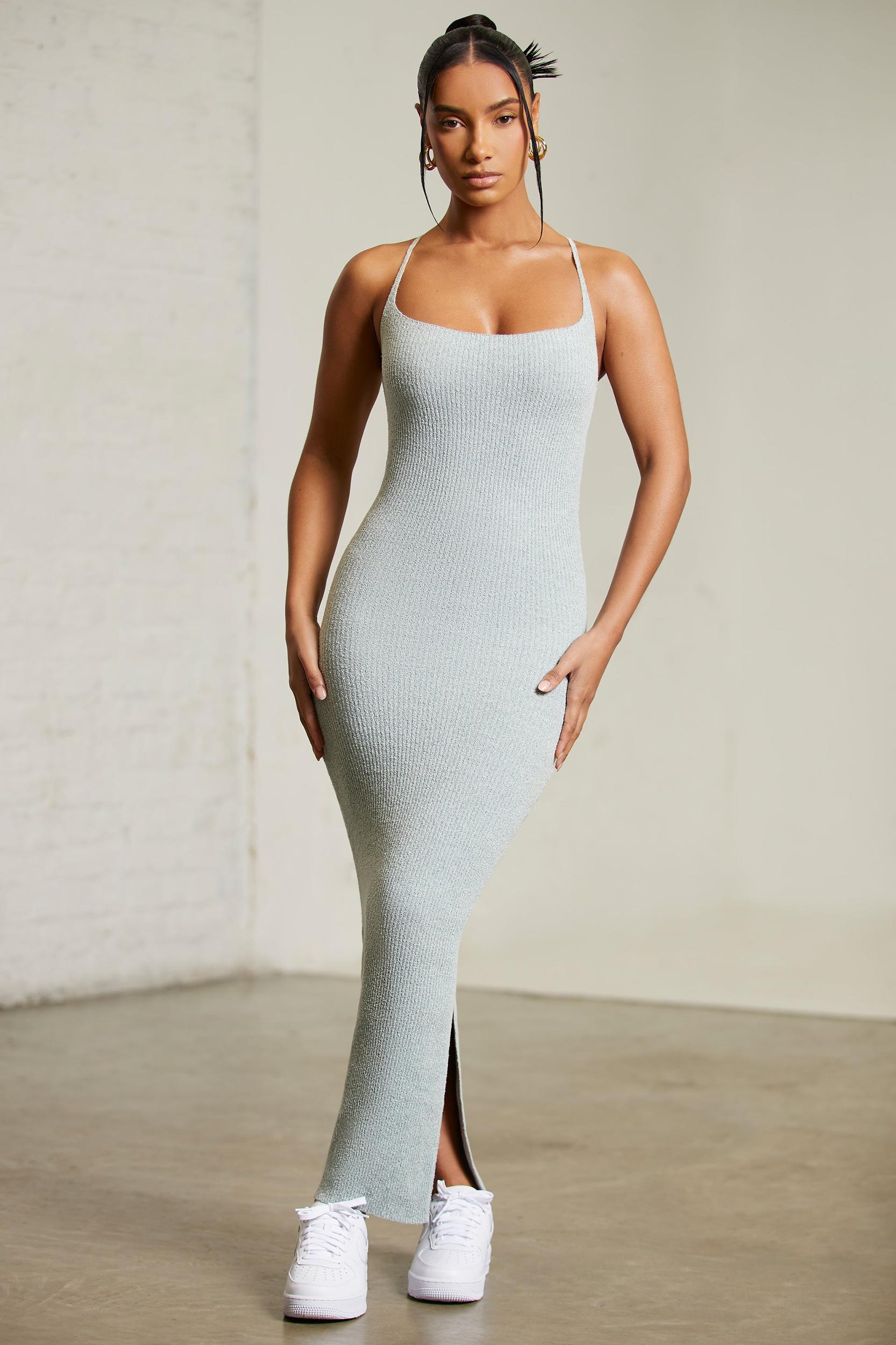 Low Back Maxi Dress in Mint Product Image