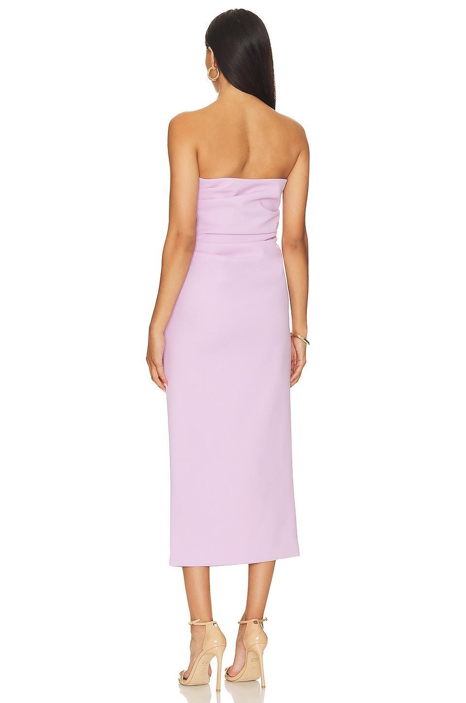 Calandra Draped Midi Dress MISHA Product Image