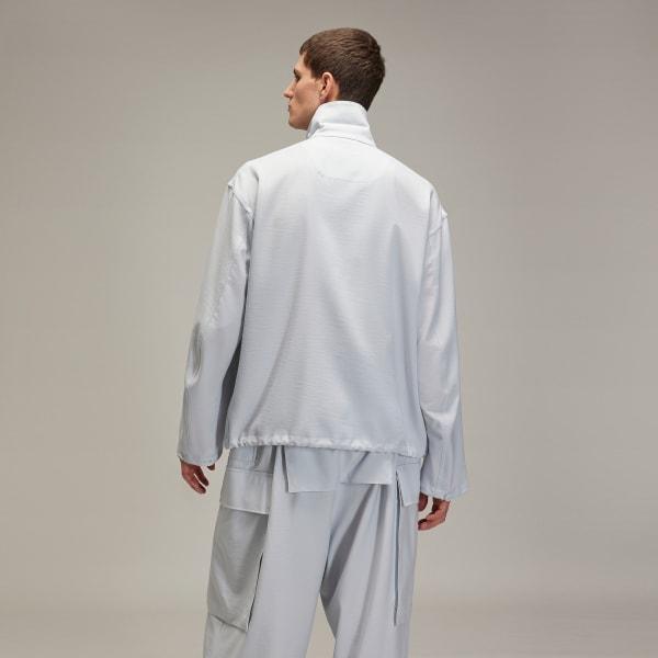 adidas Y-3 Sport Uniform Coach Jacket Clear Grey XS Mens Product Image