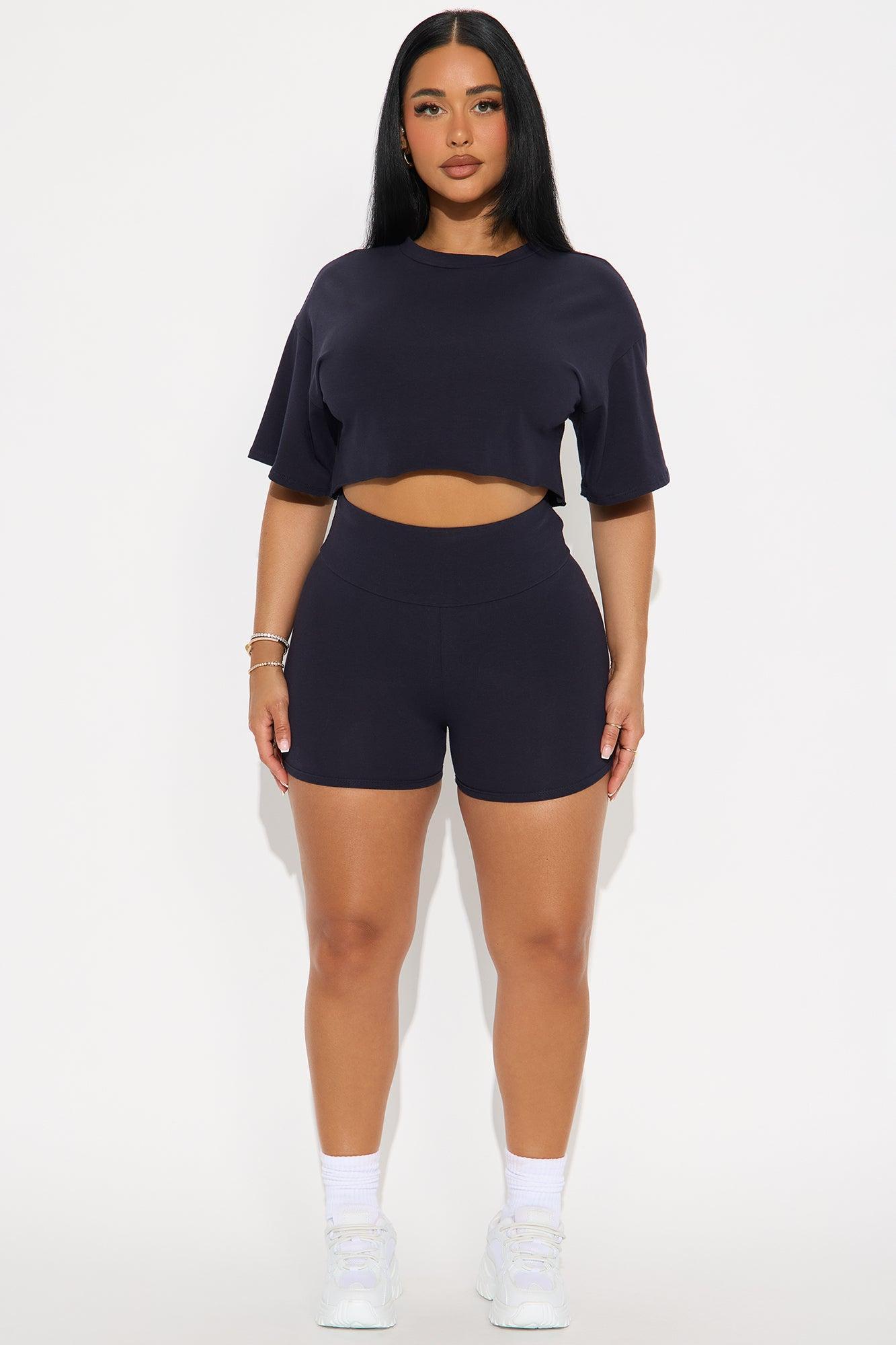 My Go To Biker Short Set - Navy Product Image
