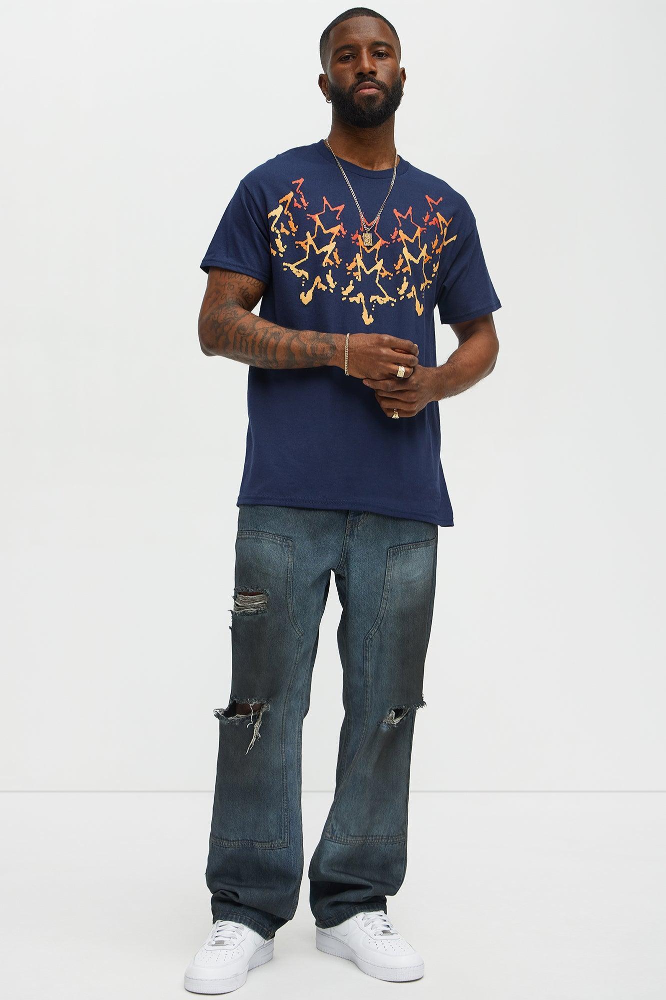 Stars Align Short Sleeve Tee - Navy Product Image
