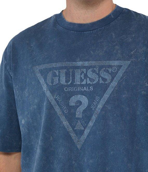 Guess Short Sleeve Vintage Triangle Graphic T-Shirt Product Image