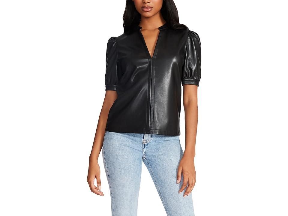 Steve Madden Jane Faux Leather Top Product Image