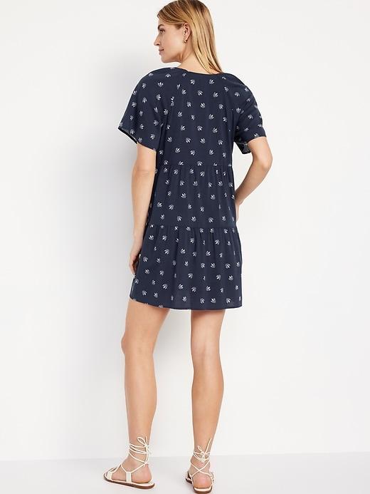 V-Neck Mini Swing Dress Product Image