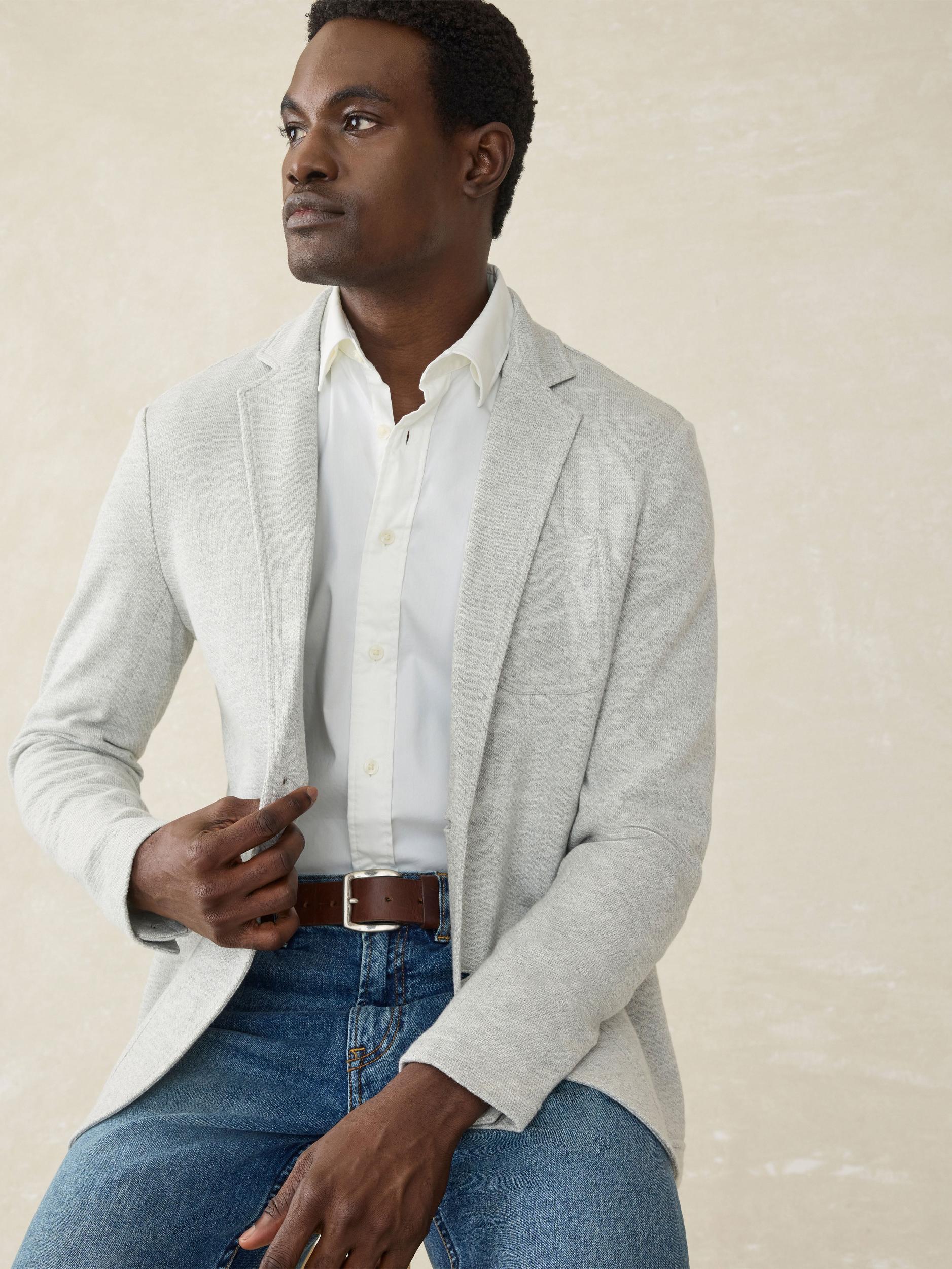 Inlet Knit Blazer (Tall) - Heather Grey Male Product Image